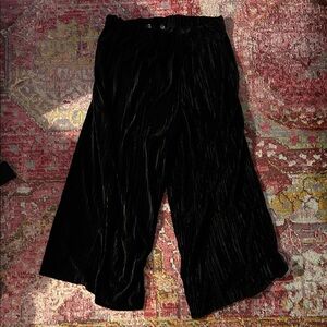 Blue velvet lounge pant